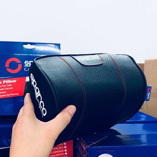 Gối Tựa Đầu Dựa Cổ Cao Su Non Sparco Bọc Da Cao Cấp SPN4008 Cho Mọi Dòng Ô Tô Xe Hơi (nhiều màu)