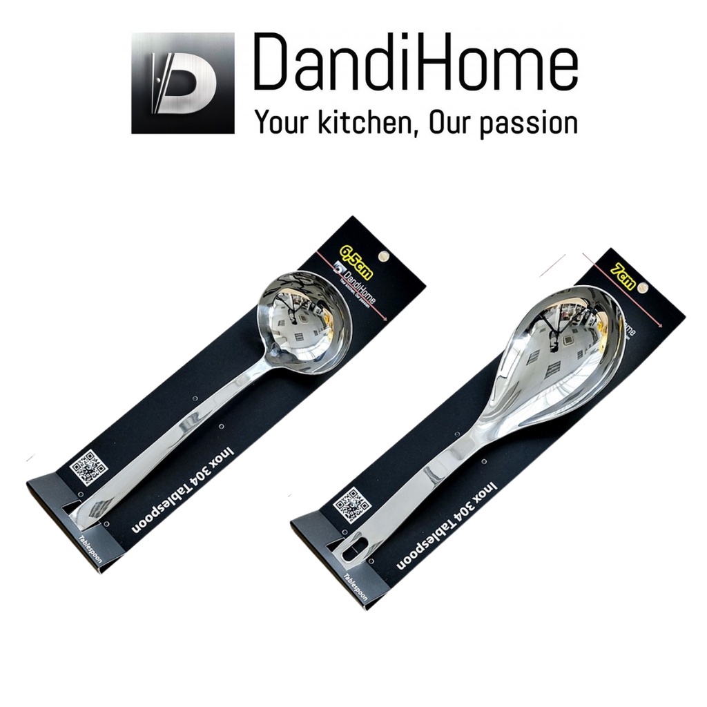 Muỗng vá múc canh cao cấp DandiHome Inox 304 sang trọng, tinh tế - Hàng Việt Nam xuất Âu