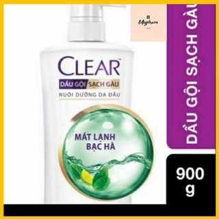 Dầu gội sạch gàu Clear mát lạnh bạc hà 900g