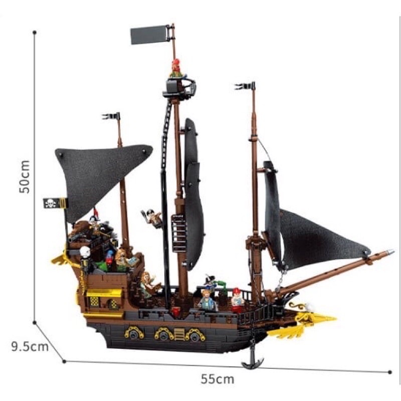 Lắp ráp tàu hải tặc nonlego - SY 1549