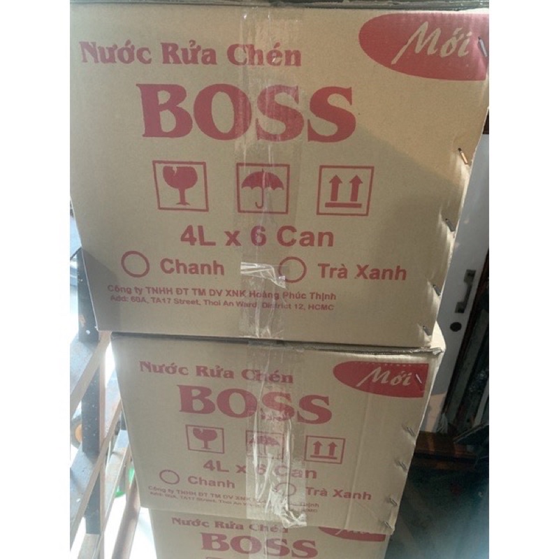 Nước Rửa Chén Hương Chanh 4Lít - Nước Rửa Chén Boss 4L