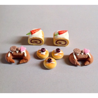 Mô hình thu nhỏ_Set bánh minifood miniature🍩🍩🍩