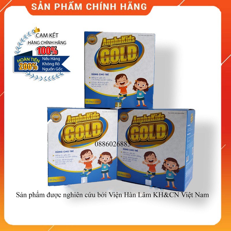 Tăng đề kháng cho bé Anphakids Gold [CHÍNH HÃNG] giúp bé khỏe mạnh, ăn ngon, ngủ tốt, tiêu hóa tốt