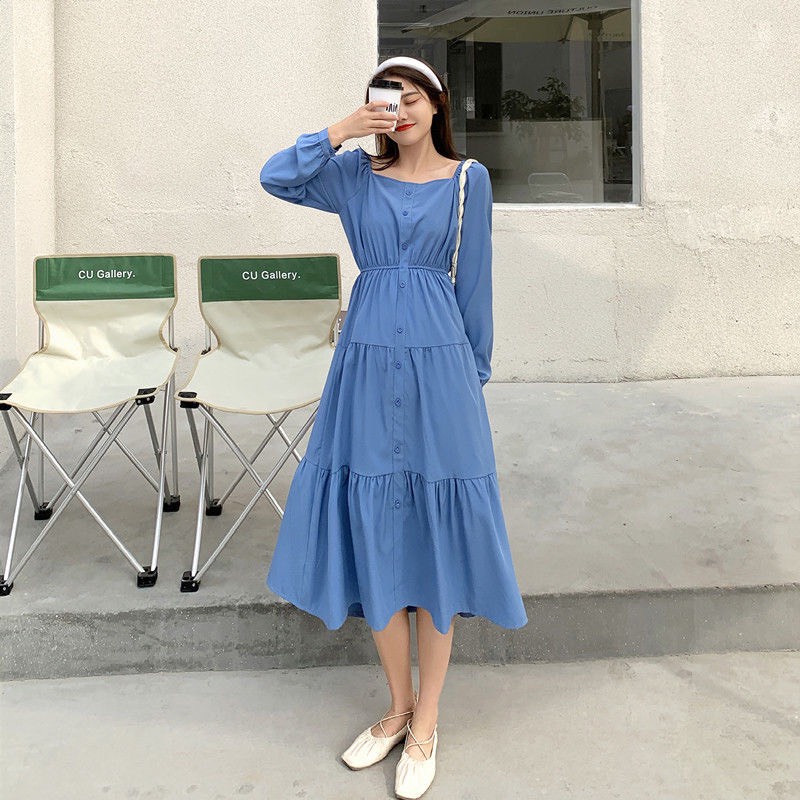 Váy Nữ Xinh Tiểu Thư Bánh Bèo, Váy Xòe Dáng Dài Nữ Quảng Châu Kiểu Dáng Hàn Quốc Vintage | BigBuy360 - bigbuy360.vn