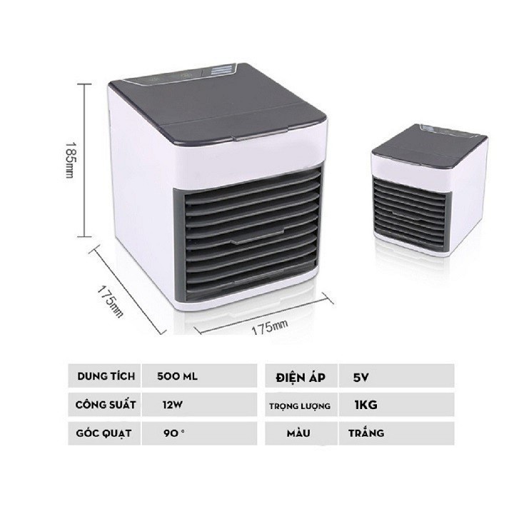 Quạt Điều Hòa Hơi Nước - Quạt Để Bàn Mini Phun Sương Tạo Độ Ẩm Trong Phòng