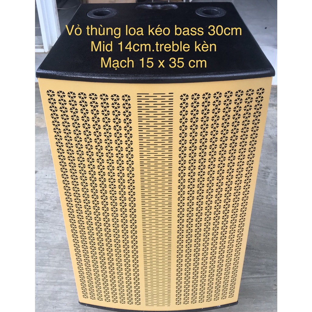 Vỏ thùng loa kéo 30 đơn.mạch 15cm x 35cm