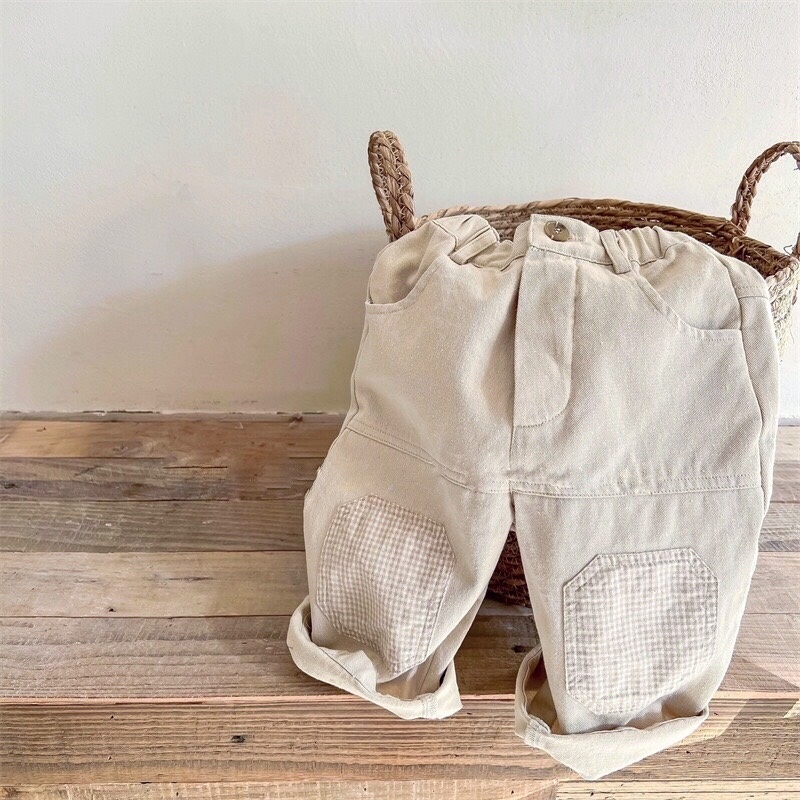 QUẦN KAKI ĐẮP GỐI ỐNG SUÔNG 2016 DÀNH CHO BÉ GÁI VÀ BÉ TRAI SIZE 80 ĐẾN 120