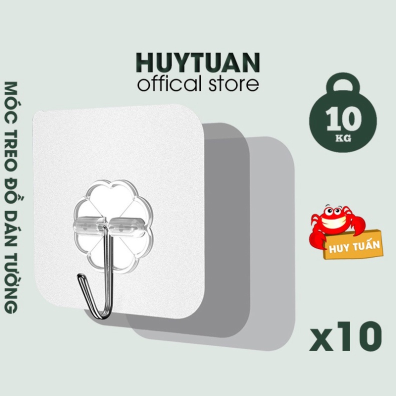 Combo 20 Móc Dán Tường Treo Đồ Trong Suốt