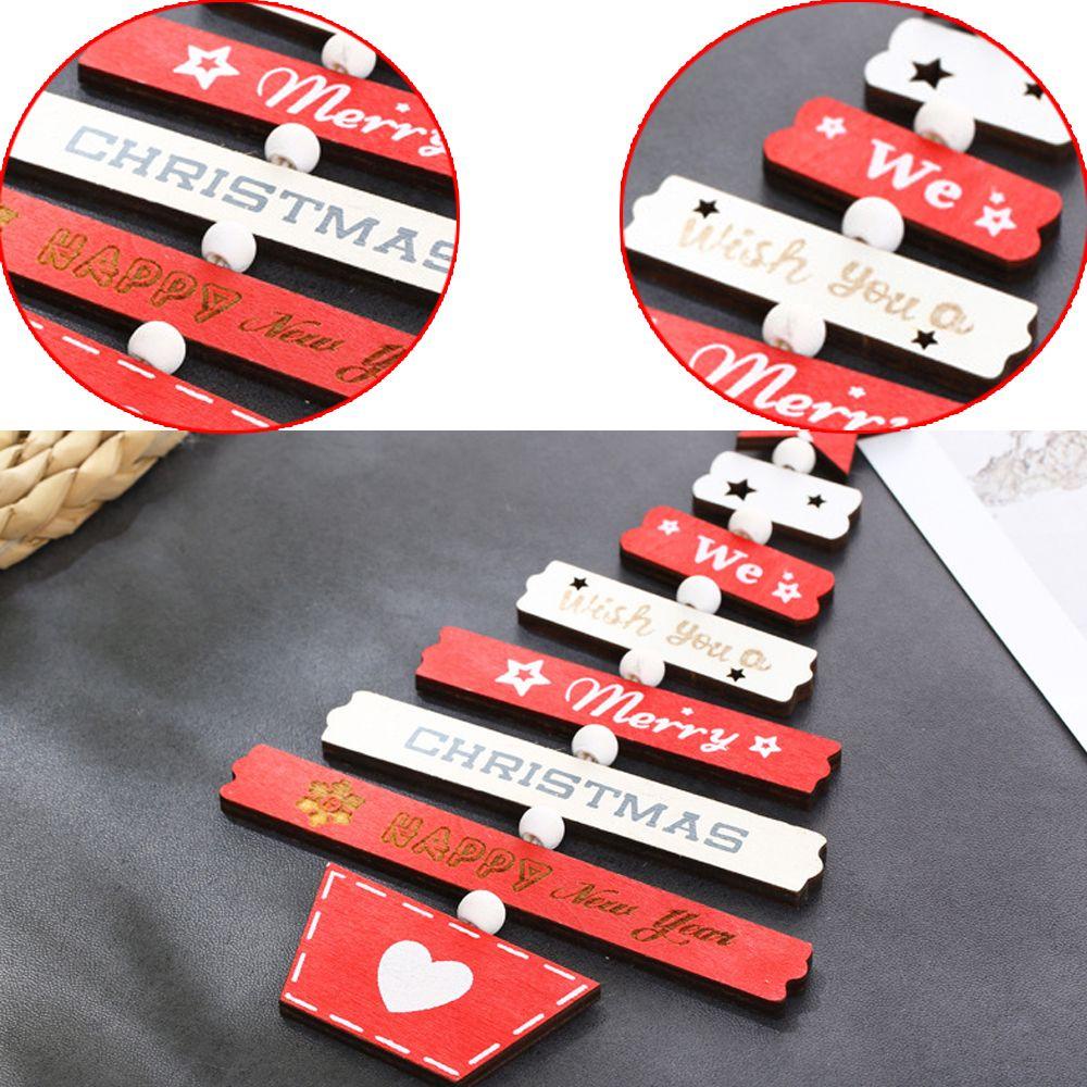 ZAIJIE24 Miếng Gỗ Trang Trí Giáng Sinh