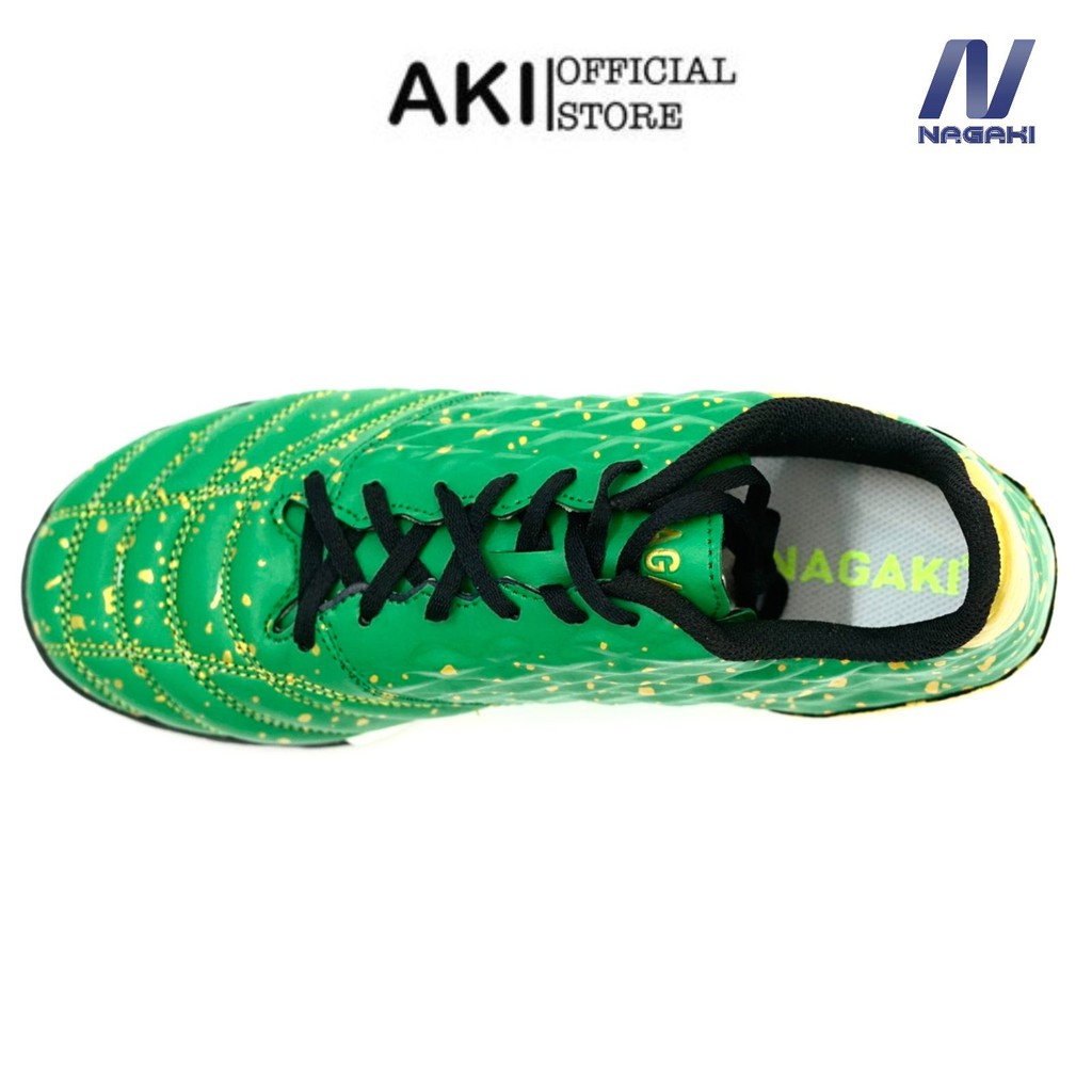 Giày đá banh cỏ nhân tạo Nagaki Toppa Xanh Lá thể thao nam chính hãng bền đẹp - NG001