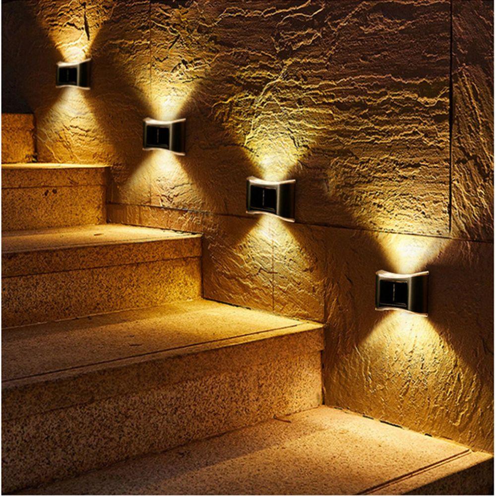 YIYU Đèn Gắn Tường Sử Dụng Năng Lượng Mặt Trời Chống Thấm Nước Tiện Lợi