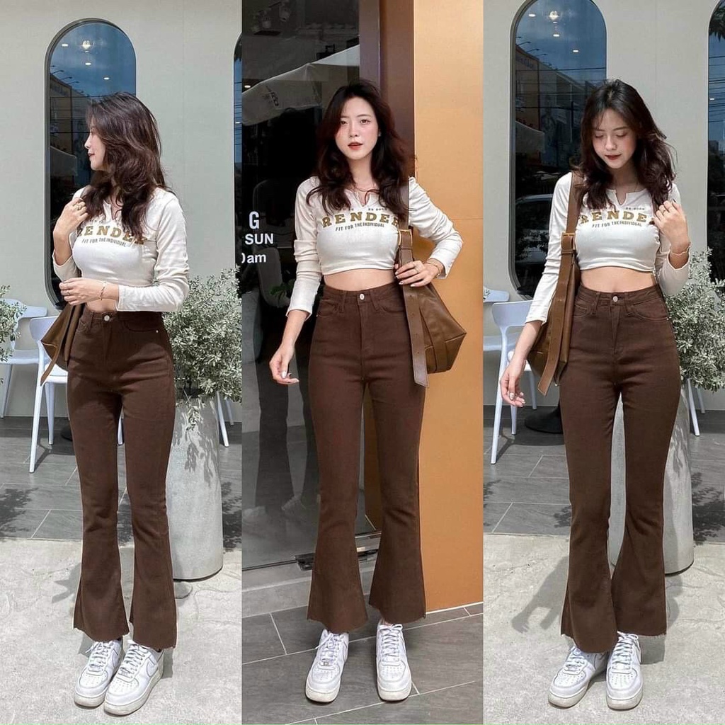 Quần Jean Loe Lỡ 9 Tấc Lai Cắt