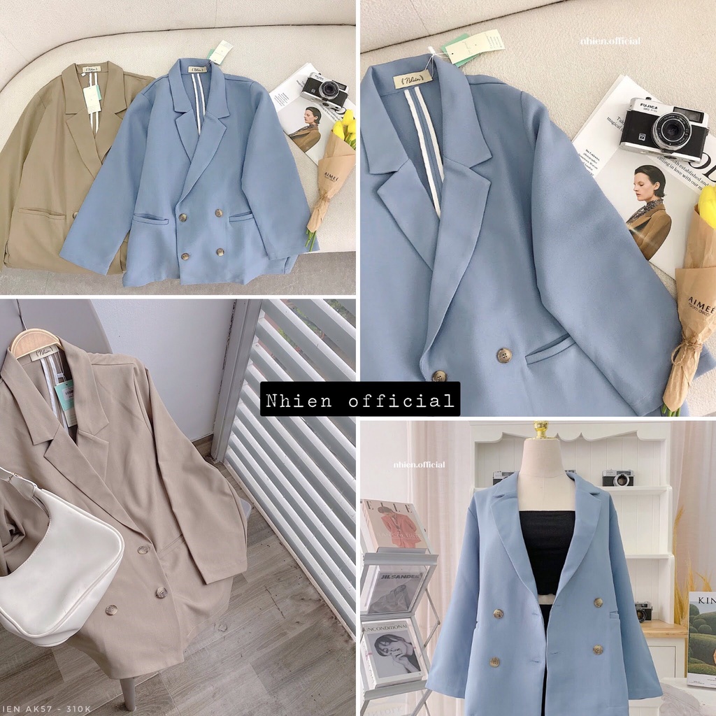 Áo Khoác Blazer 4 Nút Nhien vintage AK57