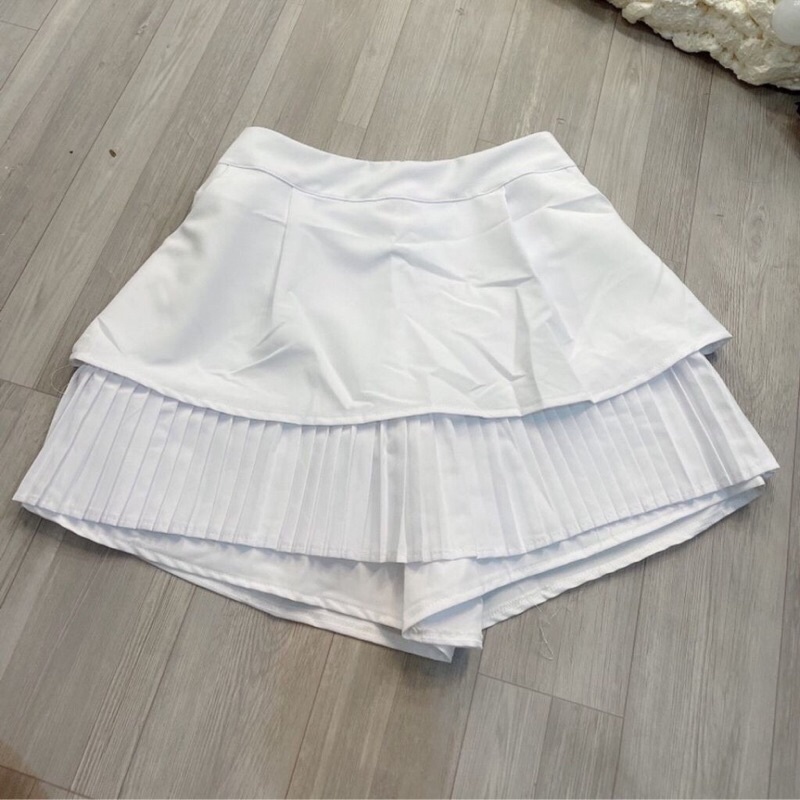 CV2 Chân váy tầng xếp ly cạp cao  có quần trong Bigsize 55-90kg L/XL/XXL