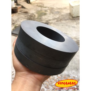 140x70x20 mm Nam châm Ferrite , nam châm đen đế loa