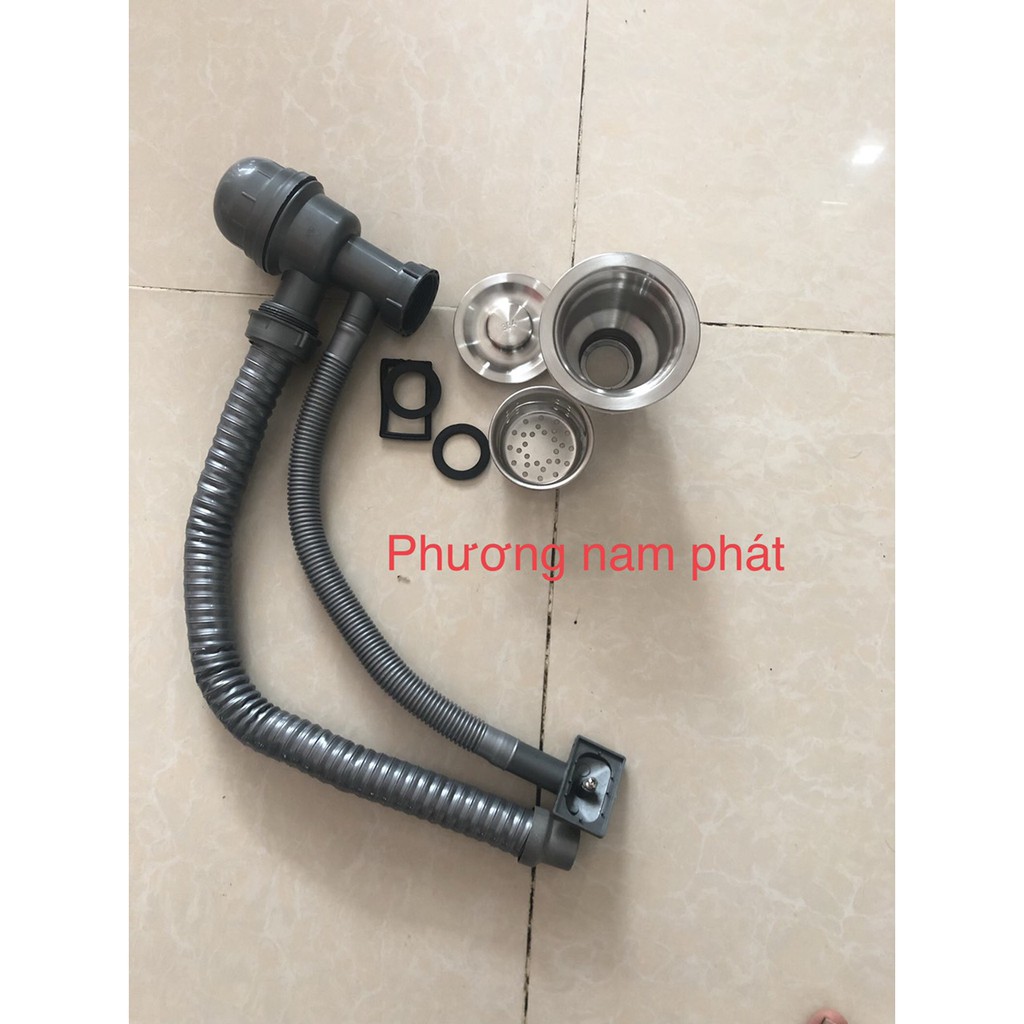 Bộ Xả Chậu rửa chén 1 HỘC chống mùi hôi bầu xả 110mm