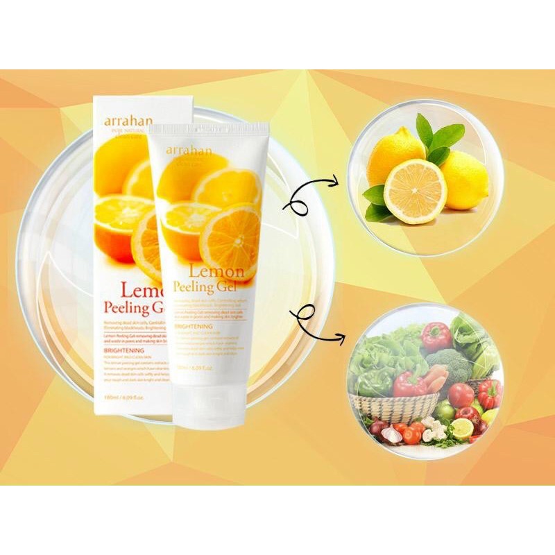 Gel tẩy da chết chanh Arrahan Lemon Peeling 180ml