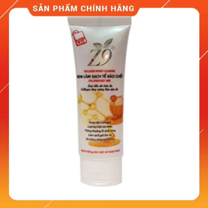 Kem Làm Sạch Tế Bào Chết Collagen Mật Ong Z9 Tuýp 100ml