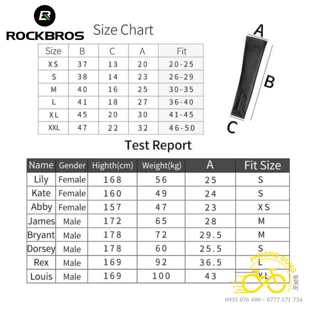 Ống tay chống nắng đi xe đạp ROCKBROS XT022