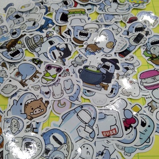 Sticker/ Hình dán cá Mập Nhật Bản (Combo 60 stickers)