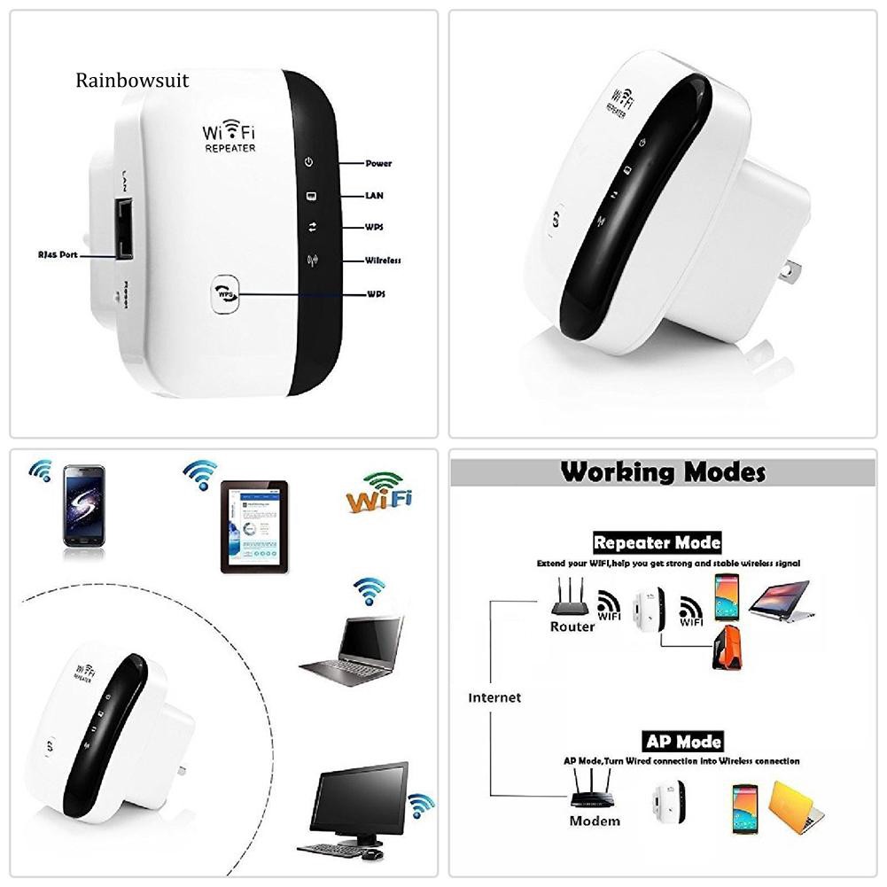 Bộ khuếch đại sóng WIFI di động EU / US / EU / AU 300Mbps | BigBuy360 - bigbuy360.vn