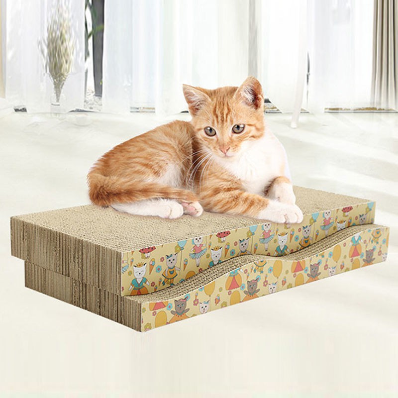 > Bảng cào, miếng cào cho mèo, dụng cụ mài móng giấy gợn sóng mèo đồ chơi chống xước sofa cung cấp lớn <