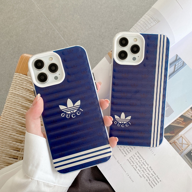 Ốp Điện Thoại GUCCI X Adidas Họa Tiết Kẻ Sọc Sang Trọng Cho iphone 13 Pro Max i13 13pro 11ProMax i11 X XR Xs Max 12Pro 12 Pro Max