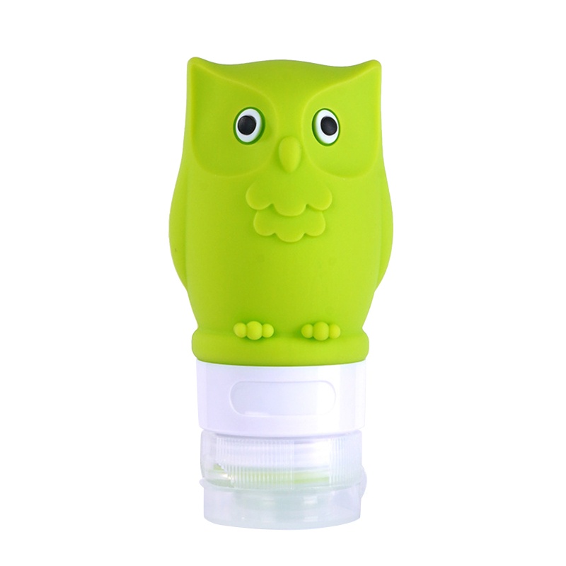 Brroa Bình Đựng Xà Phòng Bằng Silicon Hình Cú Mèo Chống Rò Rỉ Tiện Dụng Khi Đi Du Lịch