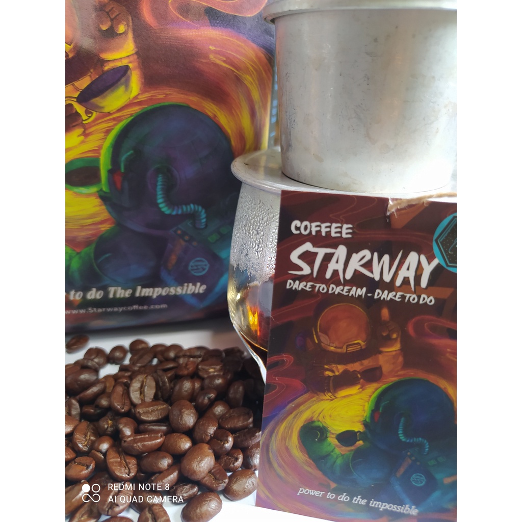 Cà Phê MOKA Thượng Hạng rang mộc vị nguyên bản STARWAY COFFEE 1kg