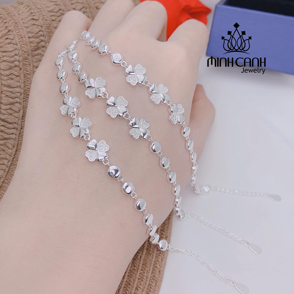 Lắc Tay Hoa 4 Cánh Bạc 925 - Minh Canh Jewelry