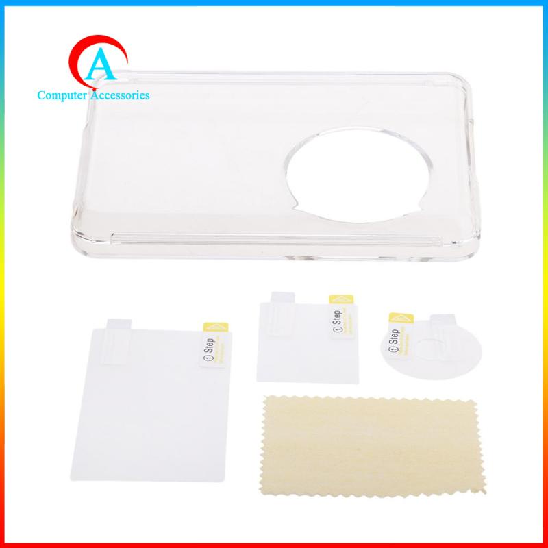 Bộ phim bảo vệ màn hình LCD trong suốt + vỏ bảo vệ thích hợp cho iPod Classic 80/120/160GB