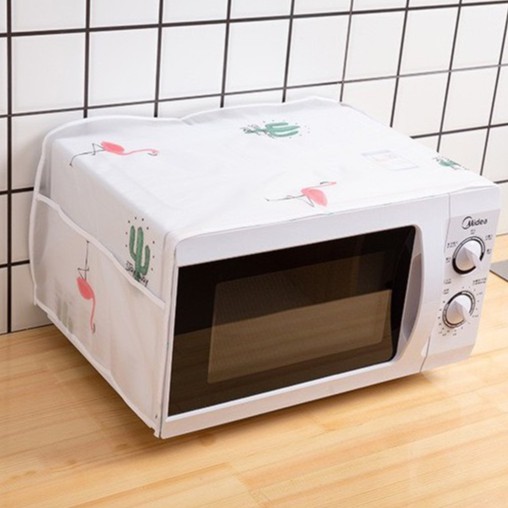 Khăn phủ lò vi sóng chất liệu Peva không thấm nước họa tiết xinh xắn Min House