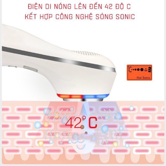 Máy điện di nóng lạnh massage đẩy tinh chất có ánh sáng | BigBuy360 - bigbuy360.vn
