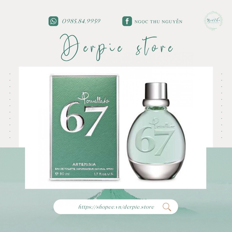 Nước hoa Pomellato 67 mùi chanh bạc hà - siêu thơm mát mùa hè