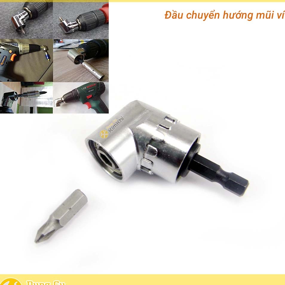 Đầu chuyển hướng mũi tua vít, mũi khoan chuôi lục giác 6.35mm