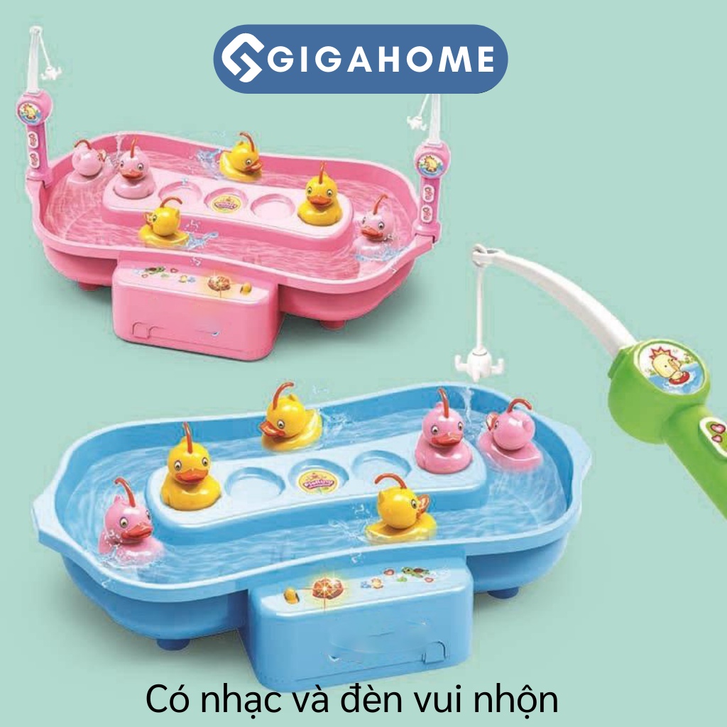 Bộ Đồ Chơi Câu Cá, Câu Vịt Biển Đảo GIGAHOME Có Âm Nhạc Và Đèn Led Thú Vị 7334