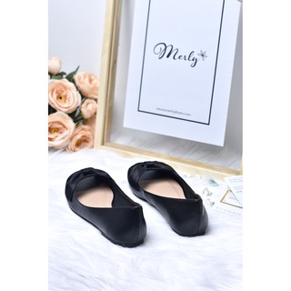 Giày búp bê hở mũi Merly 1256