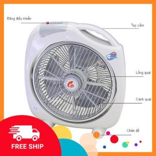 Quạt tản quạt hộp Thái Lan JIPLAI JL736 - Sải xánh 400 - Màu Xám Xuất xứ: Lào - Hàng chính hãng