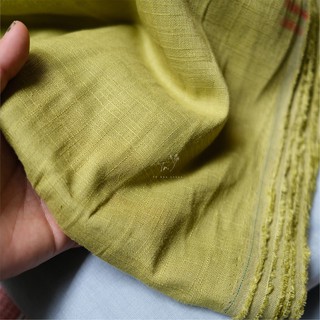 Vải Linen - Tưng gân xanh bơ