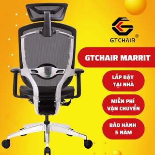 Ghế ergonomic công thái học gtchair marrit x lưới xám 5d - chế độ ngả 135 độ - điều chỉnh linh hoạt