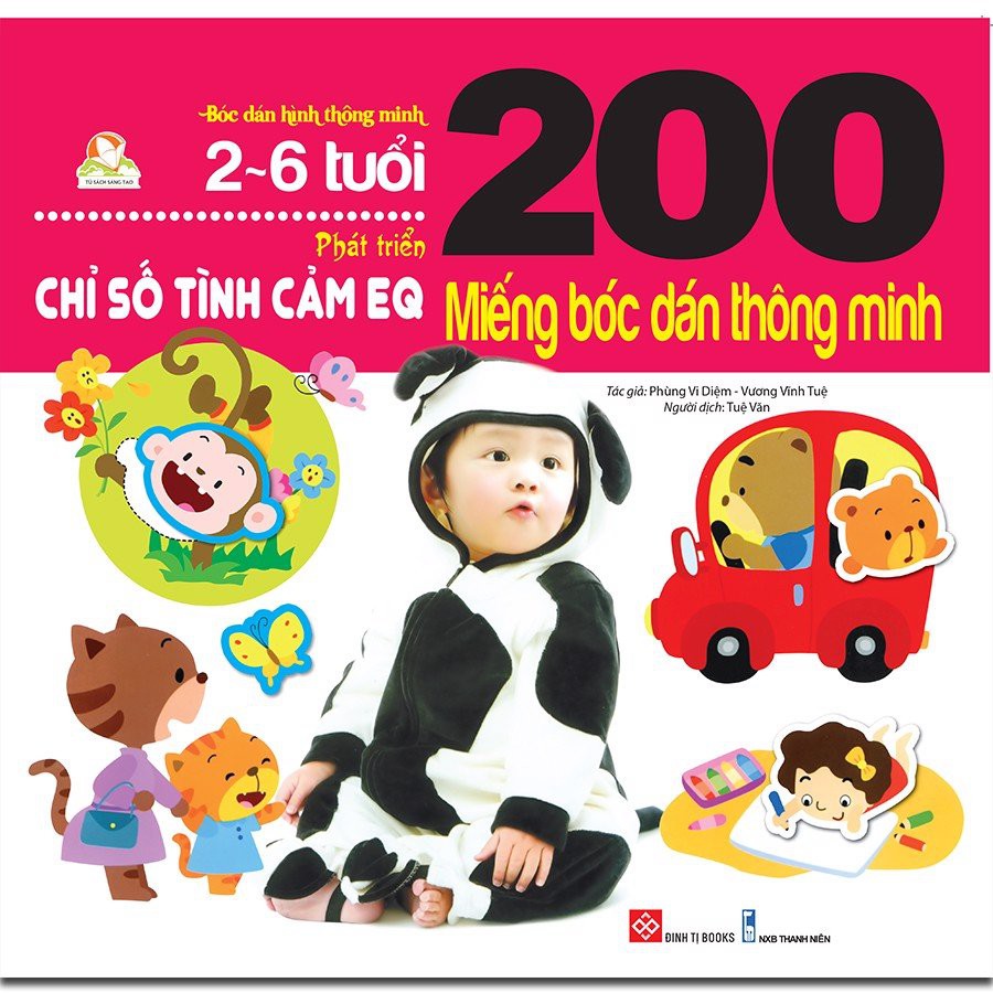 SÁCH - 200 miếng bóc dán - Phát triển chỉ số tình cảm EQ