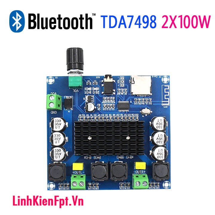 Mạch khuếch đại âm thanh Bluetooth TDA7498 100W 2 kênh