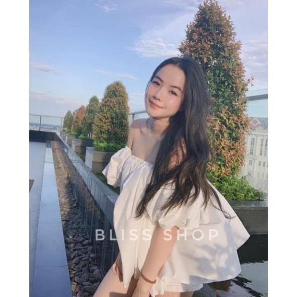 Áo Trễ Vai Tay Bồng Đũi Mát Bánh Bèo,Tiểu Thư. Phông thun trơn basic SIÊU XINH  ྇  ྇  ྇