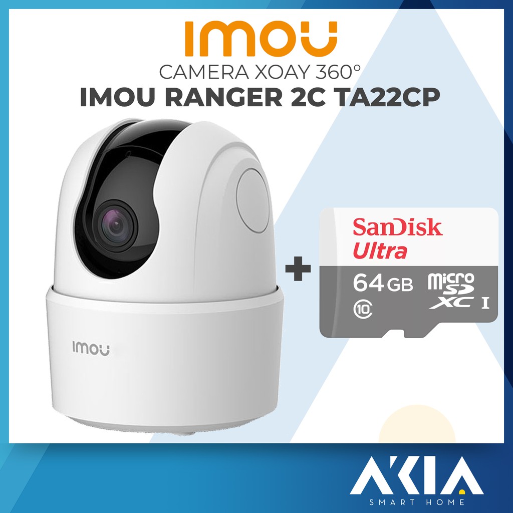 Camera Imou Ranger 2C - Camera wifi xoay, quan sát trẻ em, bảo vệ an nình , theo dõi chuyển động, đàm thoại 2 chiều