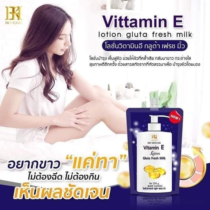 Sữa dưỡng thể vıtamın E Lotion Gluta Fresh Milk Thái Lan