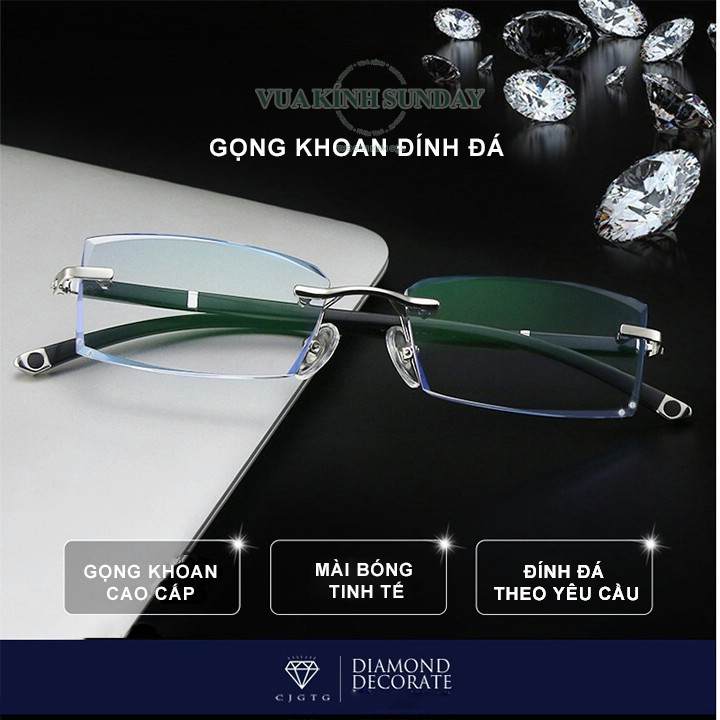 Kính cận không viền càng chữ thập V40