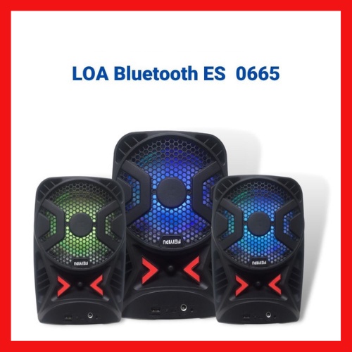 [ Hàng Cao Cấp ] Loa Bluetooth Nghe Nhạc Không Dây ES0665 Hỗ Trợ Cắm USB Thẻ Nhớ Loa Bass16cm