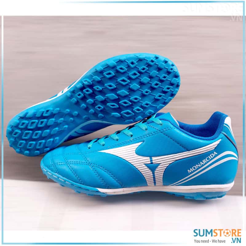 Winbro Giày Đá Banh Mizuno Xanh Bích (Đã May Full Đế) - Giày Đá Bóng Thể Thao Nam Nữ Mới Đẹp