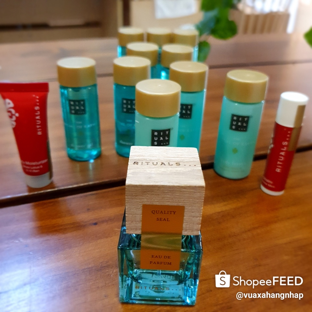 Sữa tắm dưỡng ẩm dưỡng da và dầu gội mini cao cấp rituals  - travel