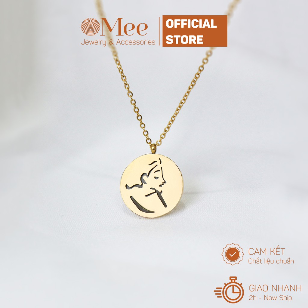 Vòng cổ nữ MEE Lady Portrait hình chân dung cô gái - N2537